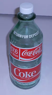 Vintage Coca Cola Coke  2 Liter Glass Bottle 67.6 Ounces • $27.95