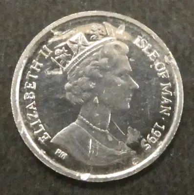 1995 Isle Of Man Platinum 1/25 Oz Crown Coin • $149