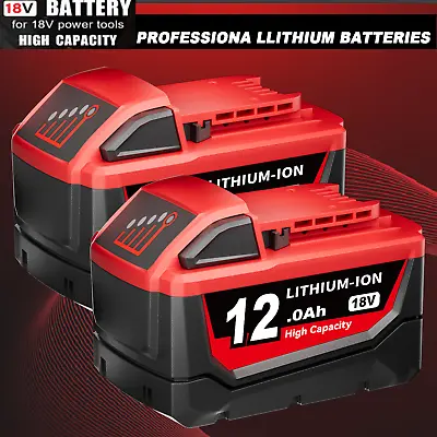 18V 12.0AH Extended Capacity Battery For Milwaukee M18 Li-ion XC 48-11-1890 /6Ah • $24.92