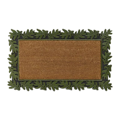 £50.90 • Buy Leaf Frame Doormat Door Mat Entry Natural Coir Rubber Shoe Dirt Catcher