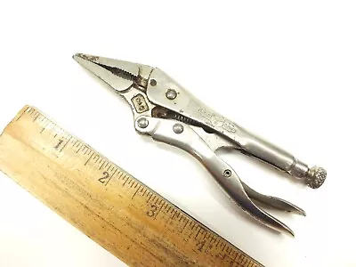 Vise Grip Tools 4  Long Needle Nose Jaw Locking Pliers Usa - 4ln Vice Grips • $9.50