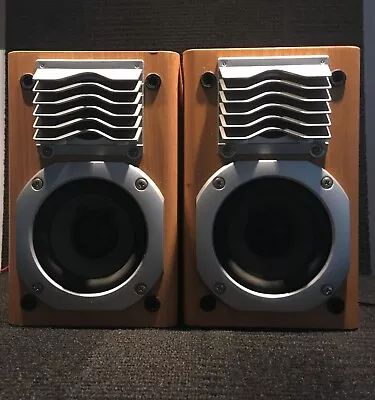 Speakers Panasonic SB-PM03 2-Way Speakers A Pair Of Speakers Light Brown Wood • £22.99