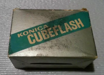 Vintage Konica Cube Flash With Case And Box Near Unused • $28