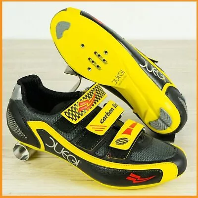 New Duegi Carbon Line Vintage Cycling Bike Shoes 41 Us 7.5 Road Bicycle Look Spd • $71.13