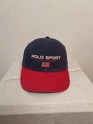 Vintage Polo Ralph Lauren Hat Polo Sport One Size Embroidered 90s Y2k • $75