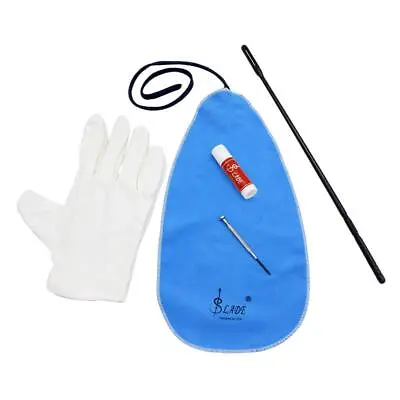 $18.80 • Buy Flute Cleaning Kit Set Cleaning Cloth+Stick+Grease+Screwdriver+Gloves