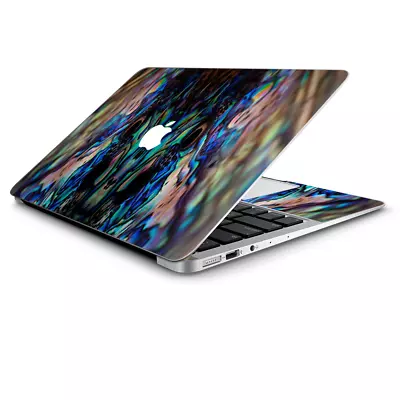 Skin Wrap For Macbook Air 11 Inch Abalone Blue Black Shell Design • $14.98