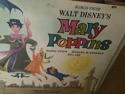 Walt Disney's Songs From Mary Poppins LP 1964 Vinyl Record Disneyland MFP • £6.99