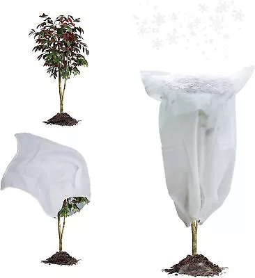 White Winter Plant Covers 2-Pack Freeze Protection Tree Plant Protectors • $10.28