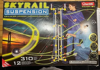 Quercetti Skyrail Suspension Marble Run - 310 Pieces -12 Meters GLOW IN THE DARK • £68.11