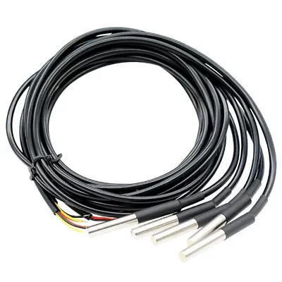 DS18B20 Waterproof Digital Humidity Temperature Sensor Thermal Probe Cable 1m-5m • $3.76