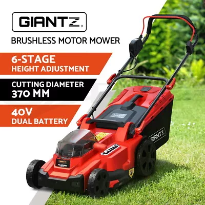 Giantz Lawn Mower Cordless 40V Lithium Battery Electric Lawnmower Kit 37cm Width • $299.95