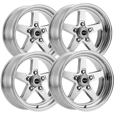 (Set Of 4) Staggered Vision 571 Sport Star 15  5x4.75  Polished Wheels Rims • $551.99