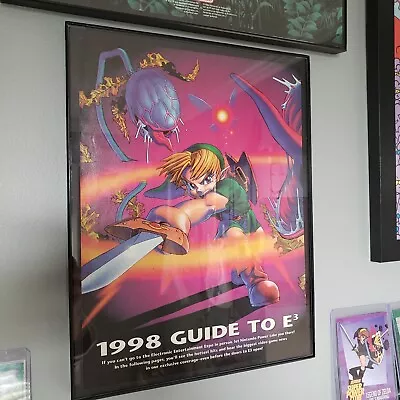 $35.10 • Buy FRAMED Retro 98 Legend Of Zelda Ocarina Of Time E3 Promo N64 Video Game Wall Art