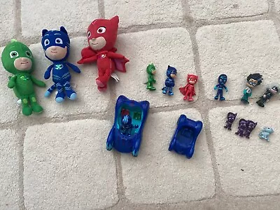 PJ Masks Bundle Toys Plush Toys Car And All Characters Very Good Condition • £3.99