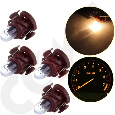 4x Warm White T4/T4.2 Neo Wedge Halogen Bulbs Car  A/C Climate Light 12V • $7.15