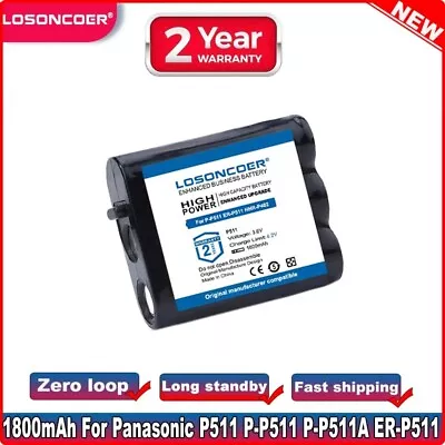 1800mAh Battery For Panasonic PP511 P511 P-P511 P-P511A ER-P511 HHR-P105 HHR-P40 • $22.64