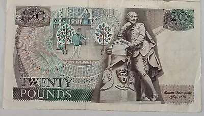 Old Twenty £20 Pound Note Signed G M Gill 20M 018004 • £24