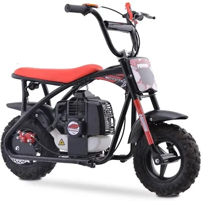 MotoTec Bandit Kids Gas Mini Bike 52cc 2-Stroke Safety Features Red NO CA SALES✅ • $349