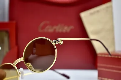 $2300 • Buy Vintage Occhiali CARTIER Saint Honorè Rubin Lunette Brille Sunglasses Frame