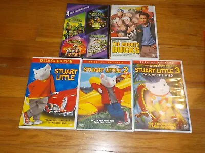 Stuart Little 1 2 3 / The Mighty Ducks / Teenage Ninja Turtles 1-4 DVD Lot  • $4.99