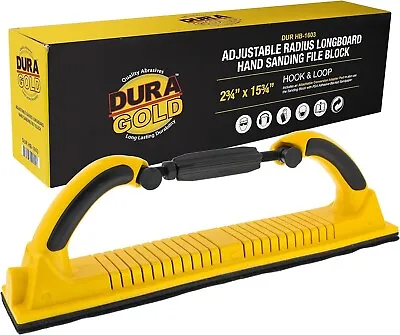 Dura-Gold Pro Series Adjustable Radius Flex Longboard Hand Sanding File Block • $42.95