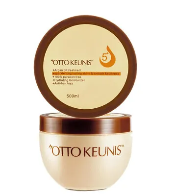 Otto Keunis 5+ Argain Oil Hydrating Mask/ 100% Paraben Free 500 Ml. 16.9 Fl. Oz. • $32.50