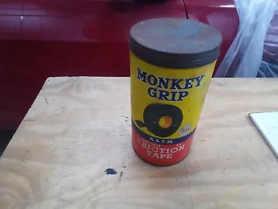 Vintage Moco Monkey Grip Friction Tape Can 8 1/4 Inches Tall • $18.99