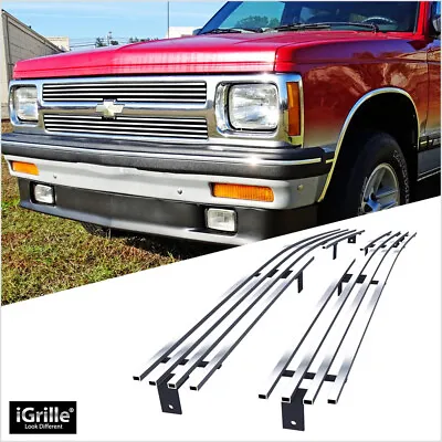 For 1991-1992 Chevy S-10 Blazer/S-10 Main Upper Stainless Chrome Billet Grille • $56.99