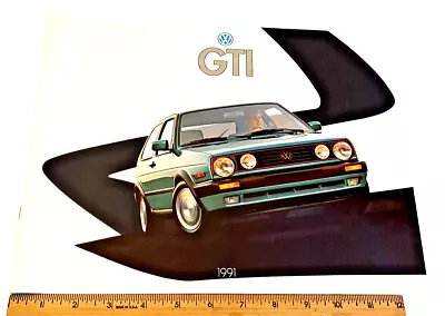 VINTAGE ORIGINAL 1991 GTI VW VOLKSWAGEN Dealer CATALOG BROCHURE FAHRVERGNUGEN • $7.99