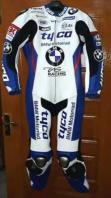 $249.99 • Buy BMW Motorbike Racing Suit Motorcycle Customized MotoGP Cowhide Leather Suit 1 PC
