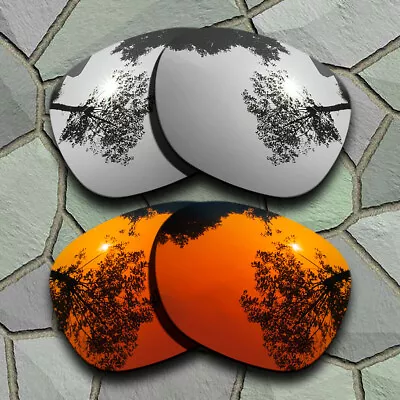 Chrome Titanium&Red Orange Polarized Lenses Replacement For-Oakley Beckon OO9125 • $15.99