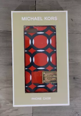 Michael Kors IPhone 5 Fitted Phone Case Hard Plastic Mandarin Navy White • $1.25