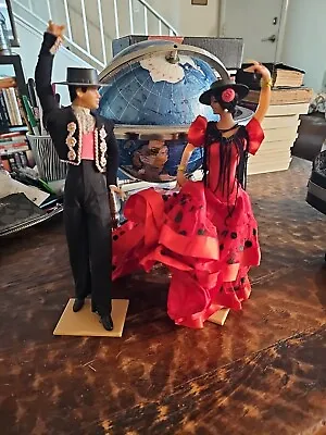 Marin Chiclana Vintage Spanish Flamenco Dancers Set Of 2 Man And Woman • $52.80