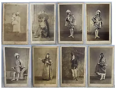 [LOT OF 8] 16th Lancers & Hussars Military Theatre ACTORS ROYAL 1860S PHOTO CDVS • $7.99