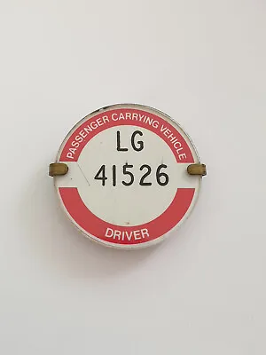 PSV Public Service Vehicle Bus Coach Driver Badge LG 41526 • £13.90