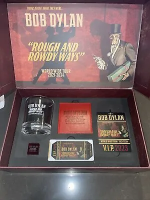 Bob Dylan Rough & Rowdy Ways Drink Glass Tour VIP- RARE Includes EVERYTHING-new • $19.99