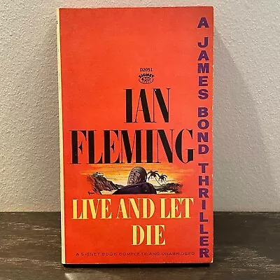 Vintage James Bond LIVE AND LET DIE By Ian Fleming 1954 D2051 • $19.99