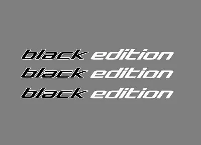 Fits VW Caddy T5 T6 Transporter Black Edition Stickers Decals 3 X 250 X 18mm • $18.59