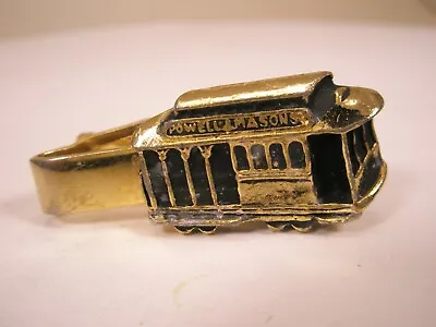 Powell Mason Cable Car Vintage Tie Bar Clip San Francisco Street Car Fisherman • $24.49