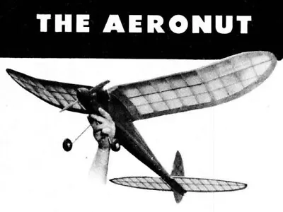 Aeronut Gas Powered Free Flight 51  RC Model Airplane Printed Plans • $20