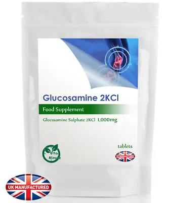 £3.49 • Buy Glucosamine Sulphate 2KCl 1000mg Tablets | FREE UK DELIVERY | Joint Health | UK
