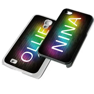 PERSONALISED Neon Glow Effect Name Phone Cover For IPod IPhone Samsung ANY Name • $12.62