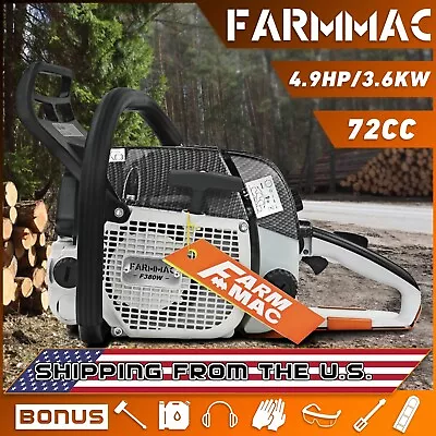 72cc Chainsaw Gas Power Head Compatible With 038 MS380 Milling Cut Tree No Bar • $279.99