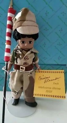 Vtg Afro-Amer MADAME ALEXANDER 8  WELCOME HOME  1991 DOLL #591 MIB  KAISER STAND • $26.85