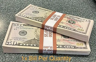 (1)Individual 2017 A $50 Bill Uncirculated From BEP Strap Mixed Sequential Order • $70.70