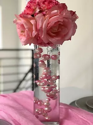 Floating Pink Blush Pink PearlsCenterpiece Vase Fillers Table Scatters No Hole • $16.54