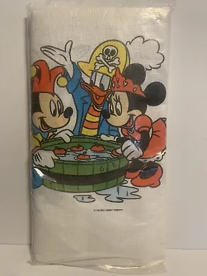 Vintage Disney Mickey Mouse Party Table Cover 54” X 104” • $14.99
