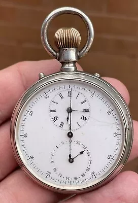 A UNUSUAL EARLY ANTIQUE “THAMES SAILING CLUB” POCKET WATCH CIRCA 1880s - ISSUES. • £39