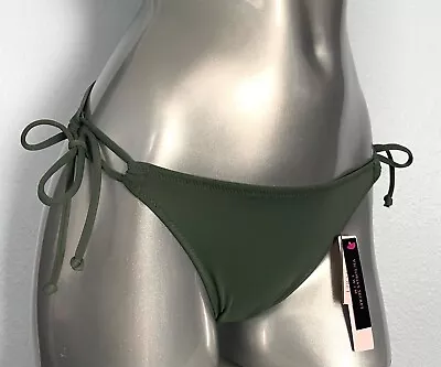 Victorias Secret Nwt Olive Green Side String Tie Swim Bikini Bottom Large L • $18.39